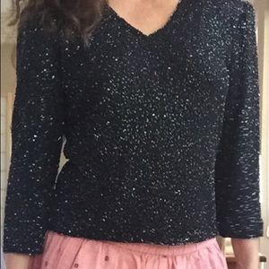 Formal Shine Black Top